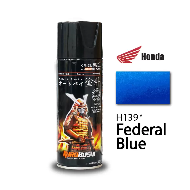 Sơn xịt Samurai H139 – Xanh Dương Candy Tươi Mới, Nổi Bật Mạnh Mẽ