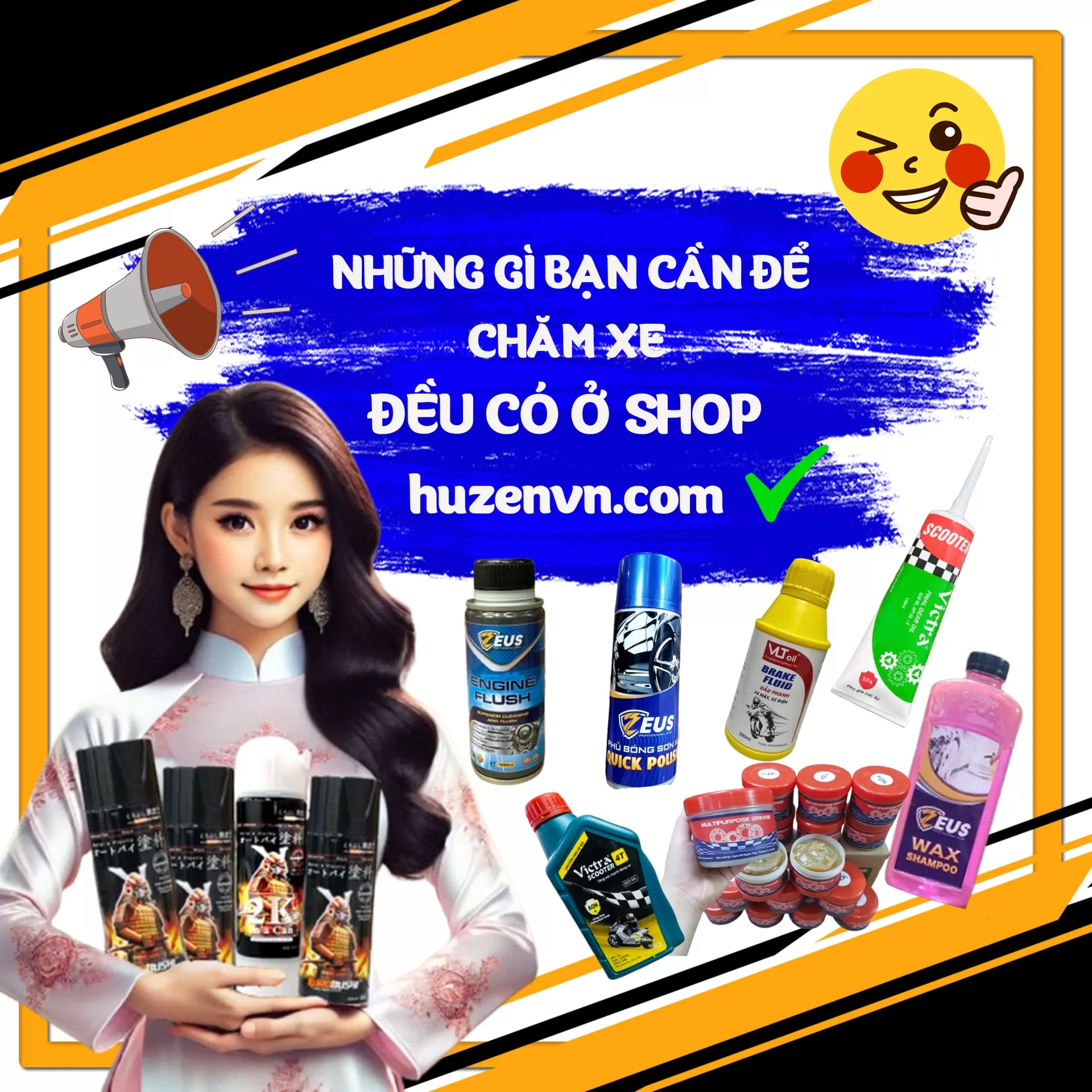 Những Gì Bạn Cần Để Chăm Xe Đều Có Ở Shop.