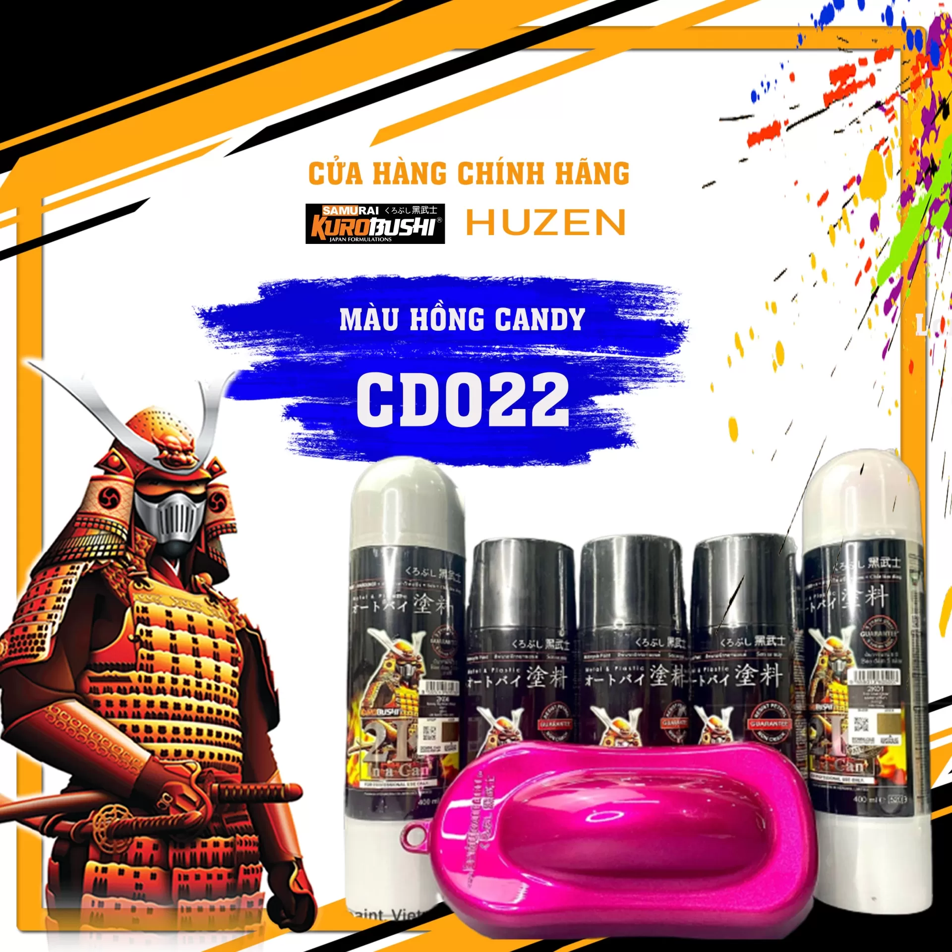 Sơn Hồng Candy CD022 Samurai – Nổi Bật, Ngọt Ngào, Đậm Chất Riêng