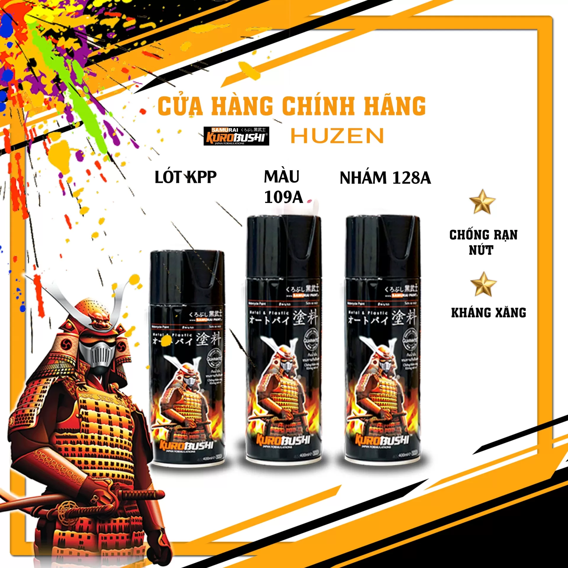Sơn lót Samurai KPP – chuyên dùng cho nhựa PP, tăng độ bám, chống bong tróc, khô nhanh**