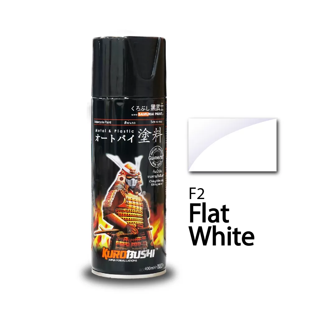 Sơn Xịt Samurai F2 – Màu Trắng Mờ Lên Xe Là Auto Đẹp