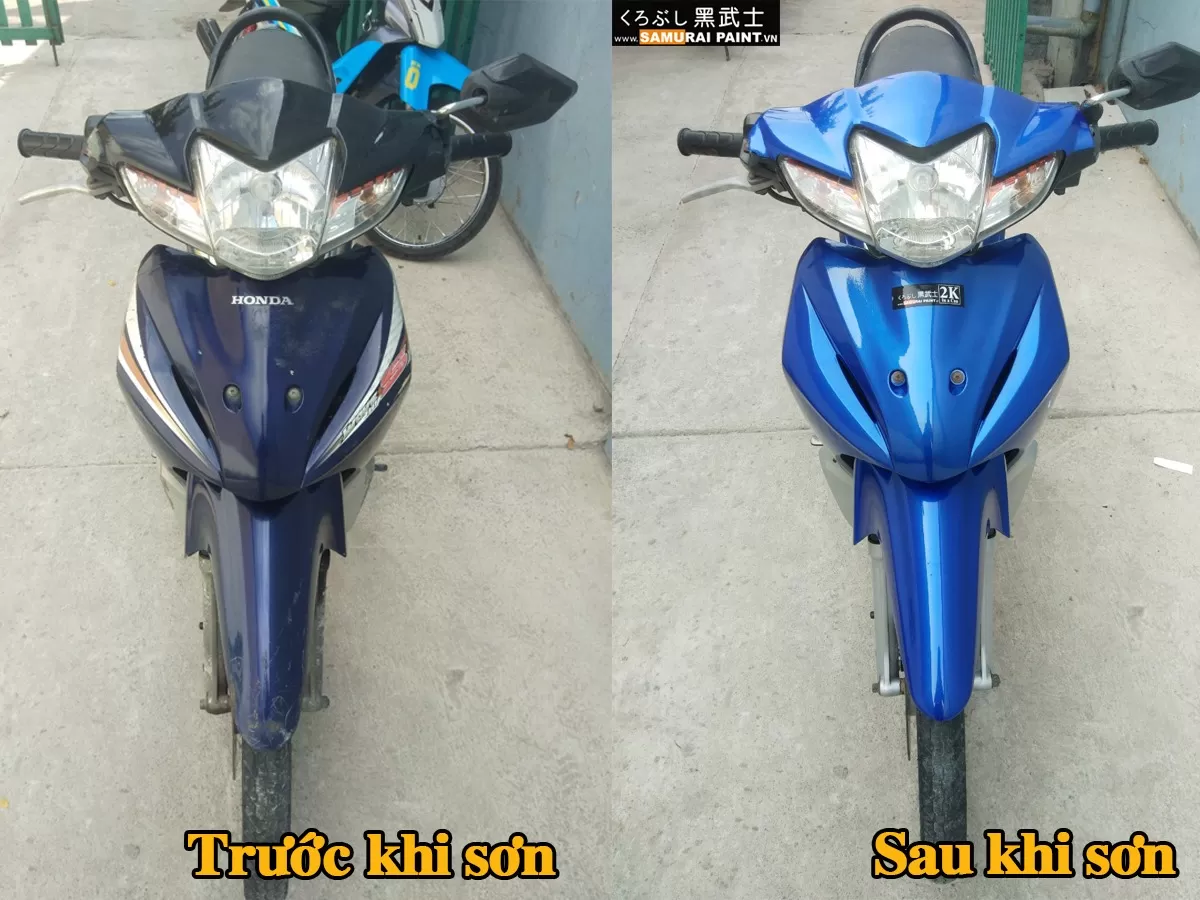 Sơn xịt Samurai H325 màu xanh – tươi mát, nổi bật, bám tốt, khô nhanh