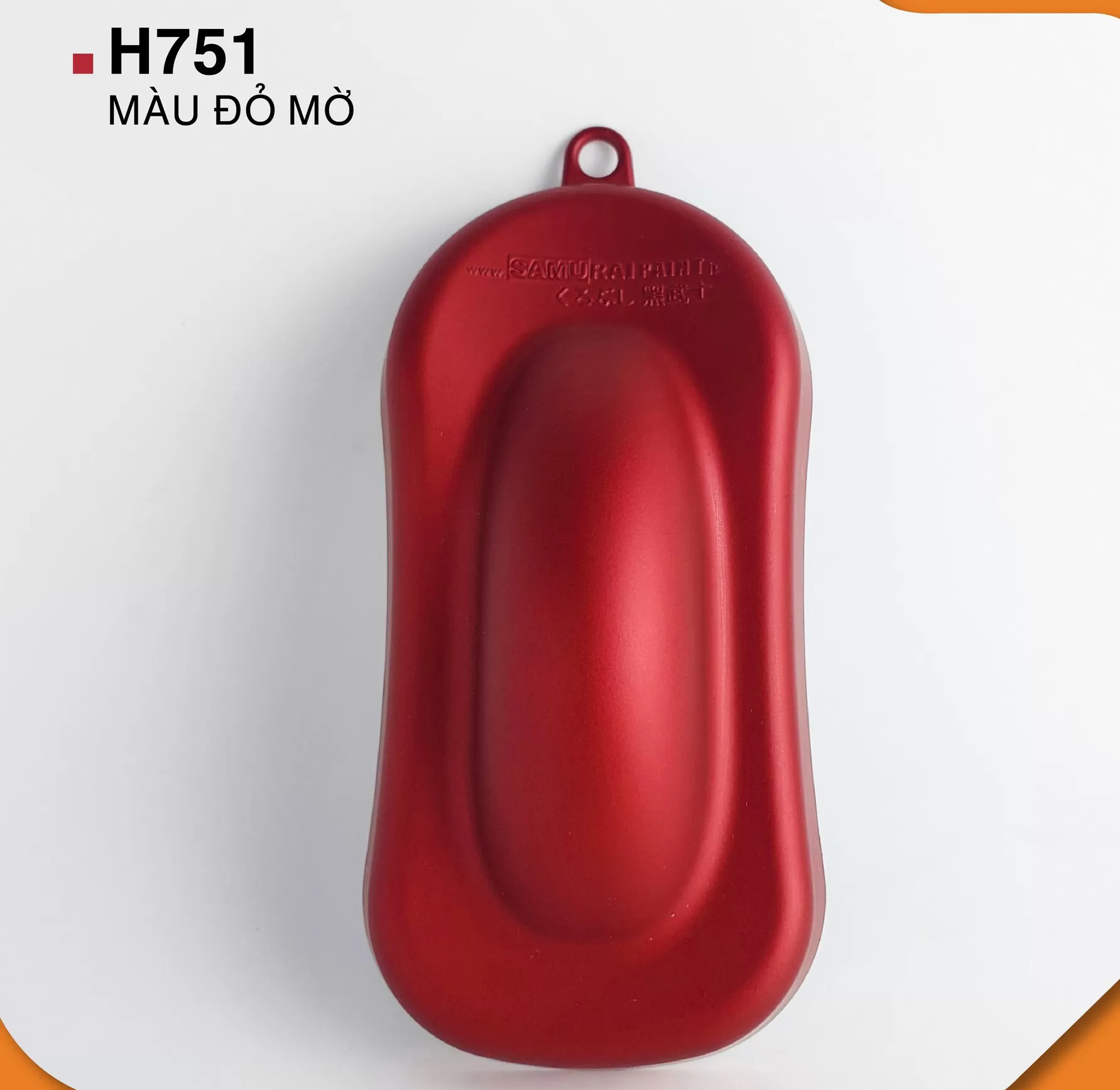 Sơn xịt Samurai H751 – màu đỏ mờ cá tính, sắc đỏ trầm đẹp, đều màu, bám chắc, khô nhanh