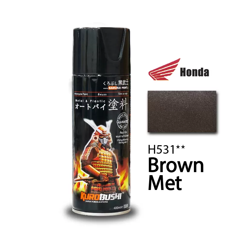 Sơn xịt Samurai H531 màu nâu – cổ điển, mạnh mẽ, bền màu, dễ thi công