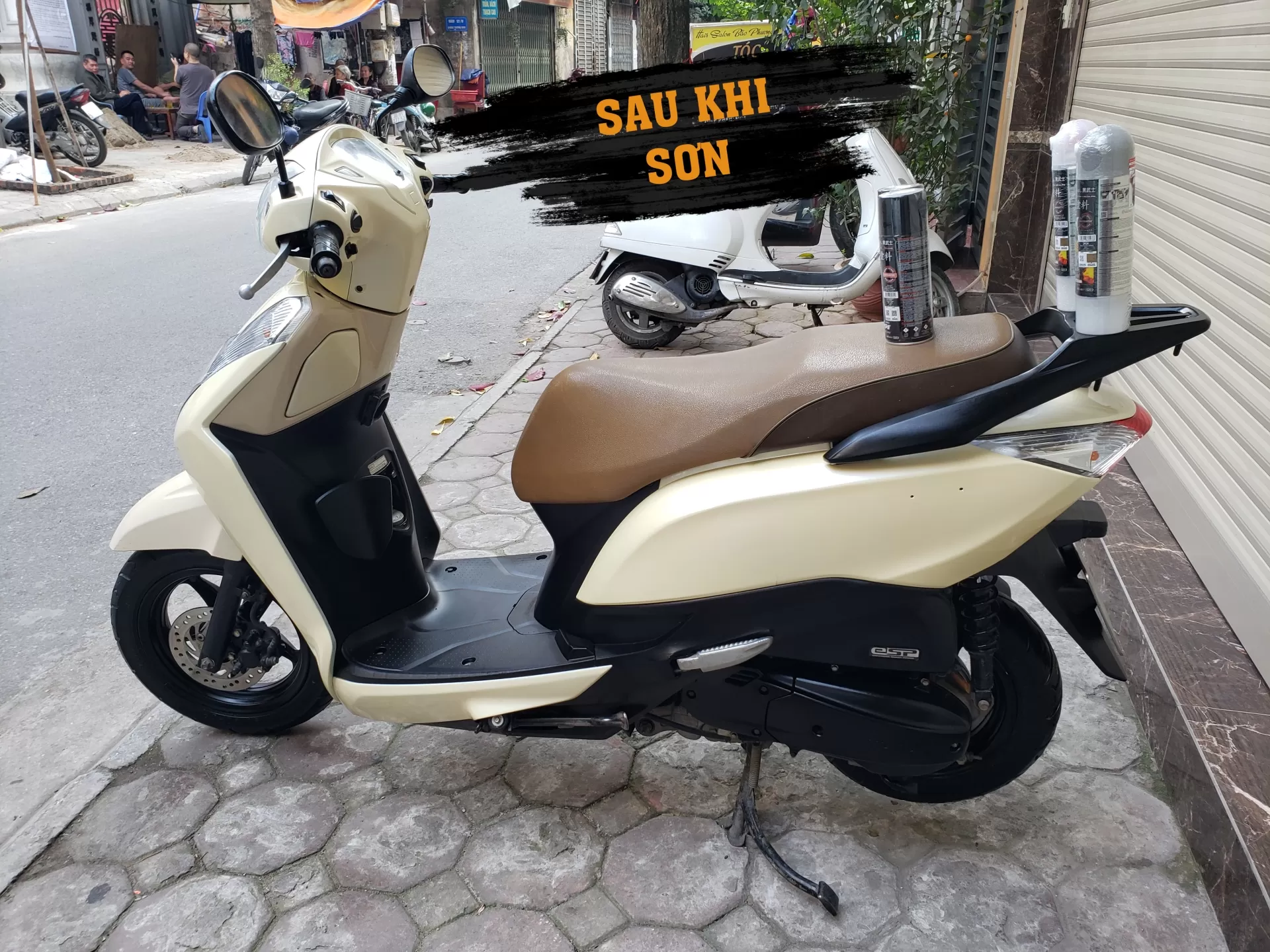 Sơn xịt Samurai H199 màu kem – nhẹ nhàng, tinh tế, bền màu, dễ sử dụng