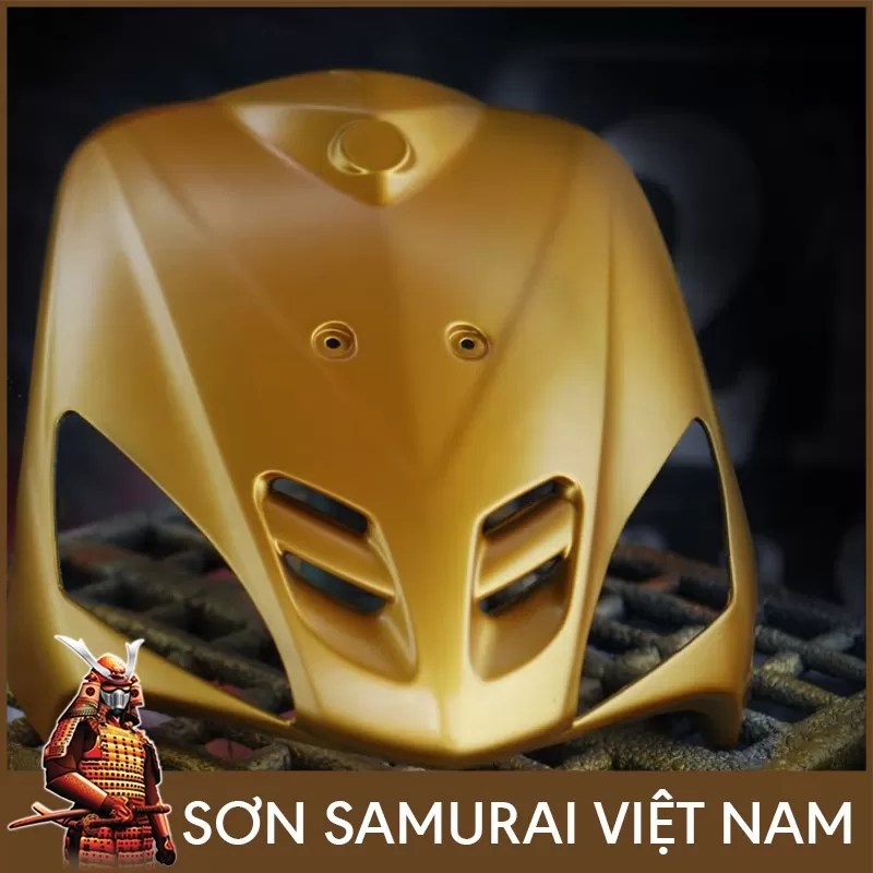 Sơn xịt Samurai H235 – màu vàng nổi bật, sắc vàng sáng rõ nét, khô nhanh, bám chắc, đều màu