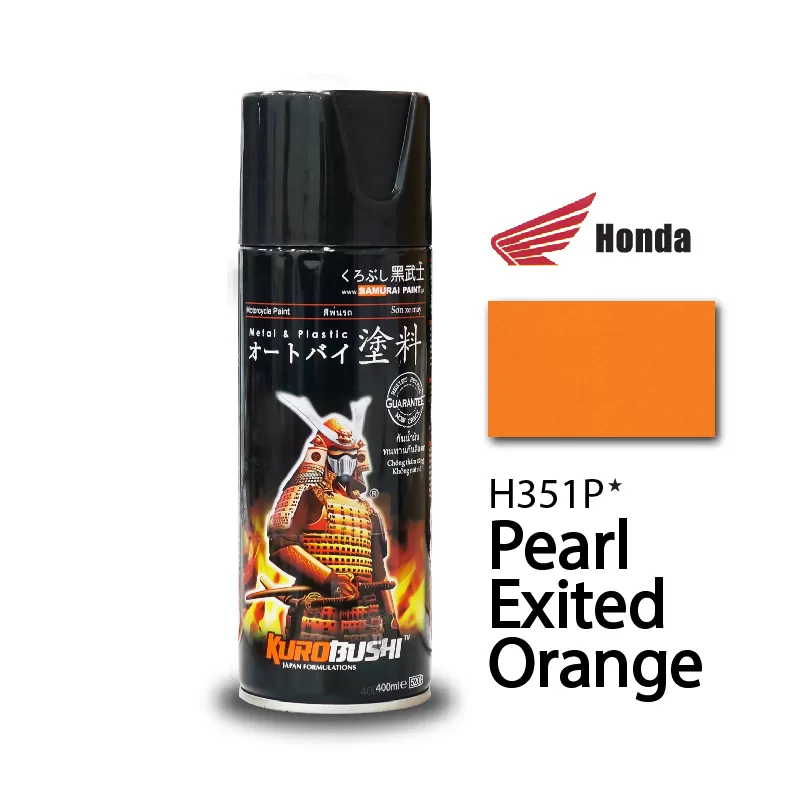 Sơn xịt Samurai H351P màu cam – nổi bật, cá tính, bền màu, nhanh khô