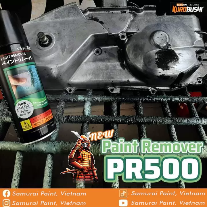 Chất tẩy sơn Samurai PR500 – tẩy màu trên kim loại, sạch nhanh, không ăn mòn, dễ sử dụng