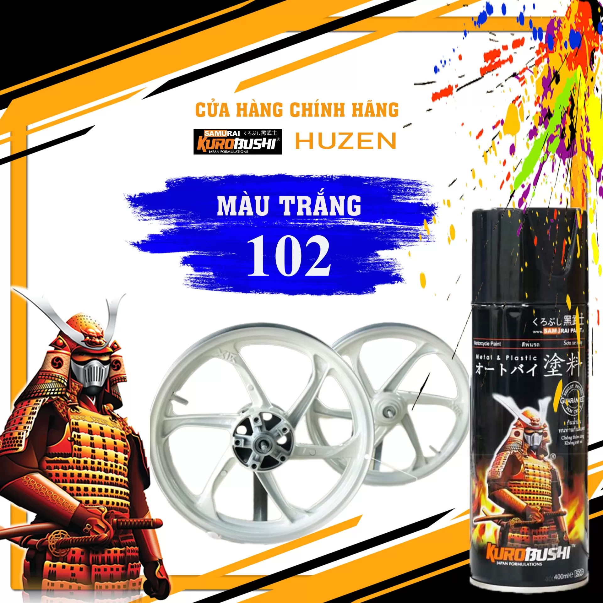 Màu Trắng 102 Samurai Cho Dàn Áo Trắng Như Mới