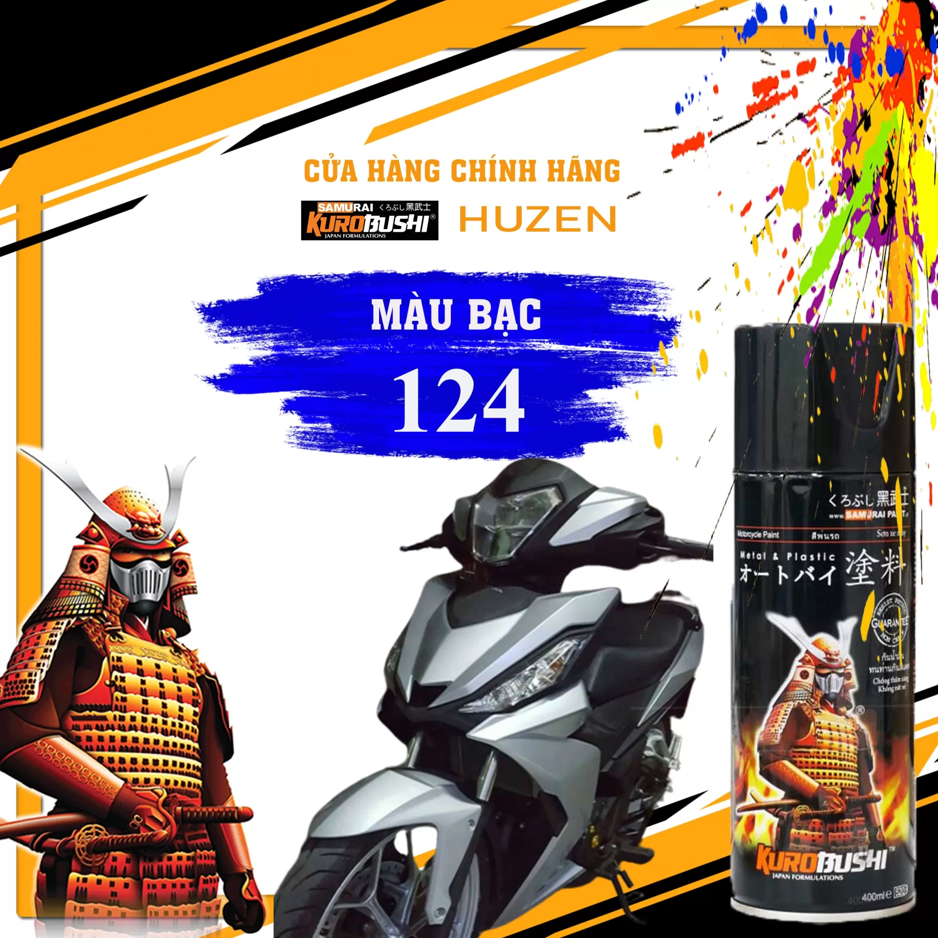 Màu Bạc 124 Samurai – Lựa Chọn Đẳng Cấp Cho Xe Và Đồ Trang Trí