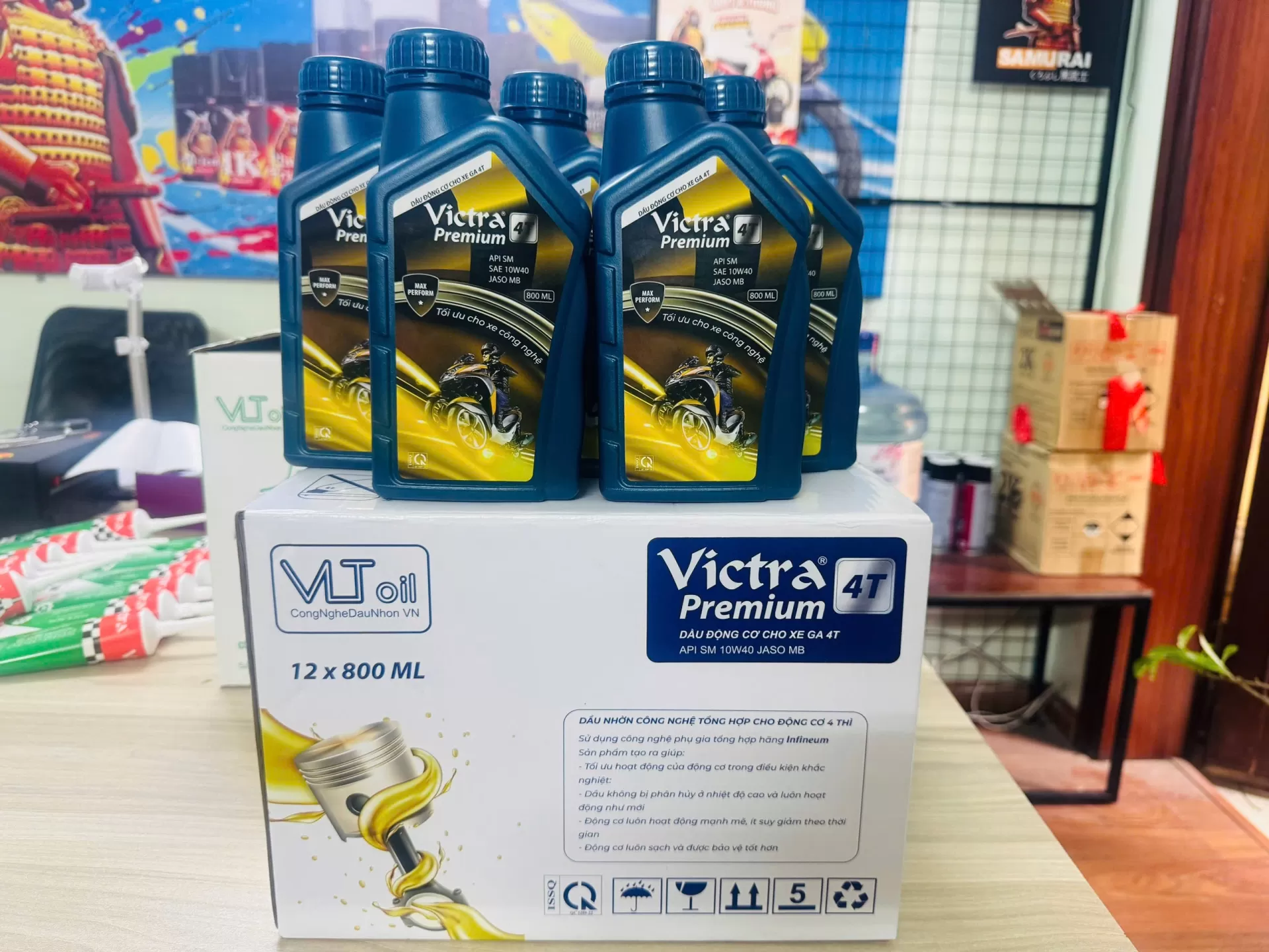 Nhớt Victra Premium – Dành riêng cho xe chở nặng, chống mài mòn tối ưu