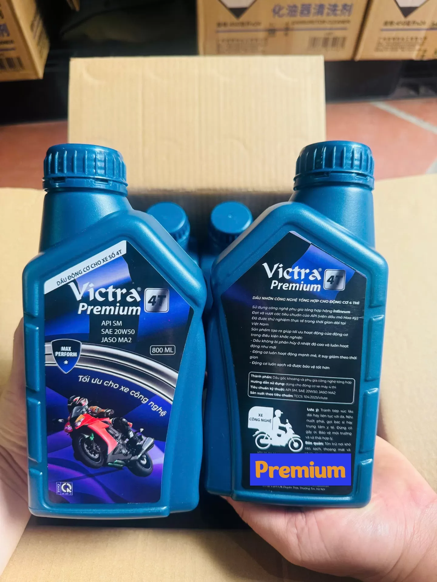 Nhớt Victra Premium – Dành riêng cho xe chở nặng, chống mài mòn tối ưu