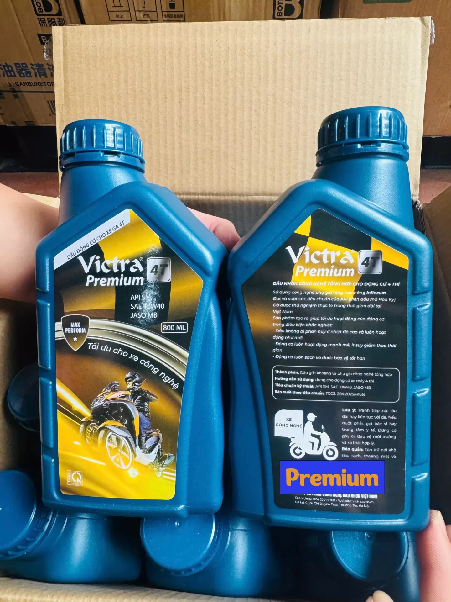Nhớt Victra Premium – Dành riêng cho xe chở nặng, chống mài mòn tối ưu