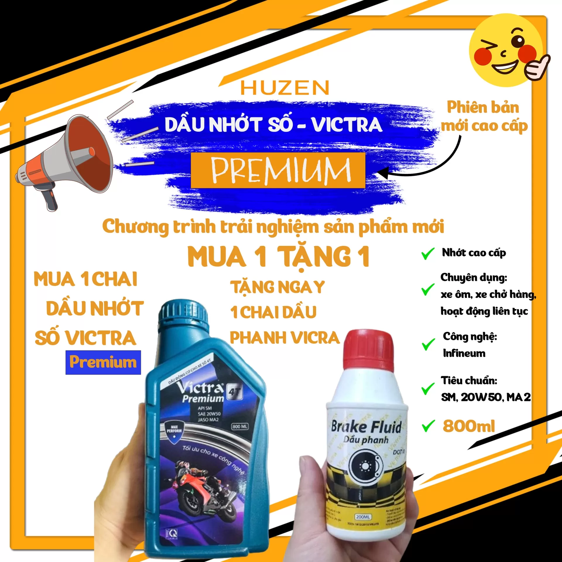 Nhớt Victra Premium – Dành riêng cho xe chở nặng, chống mài mòn tối ưu