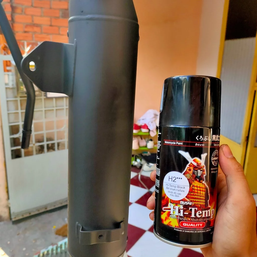 Sơn Pô H2 và H1 Samurai cực bền chịu được lên tới 600 độ C công thức nhật bản