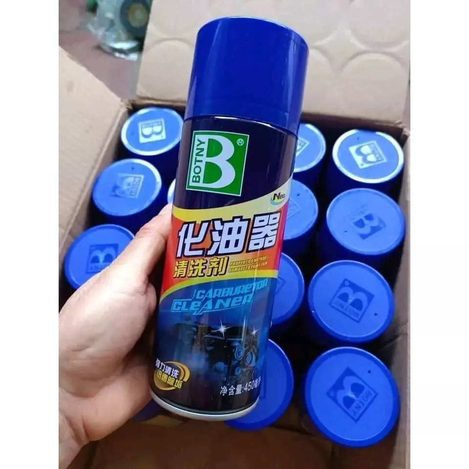 Dung Dịch Xịt Chế Botny – Tẩy Rửa, Làm Sạch Chế Hòa Khí Cực Nhanh, Không Ăn Mòn