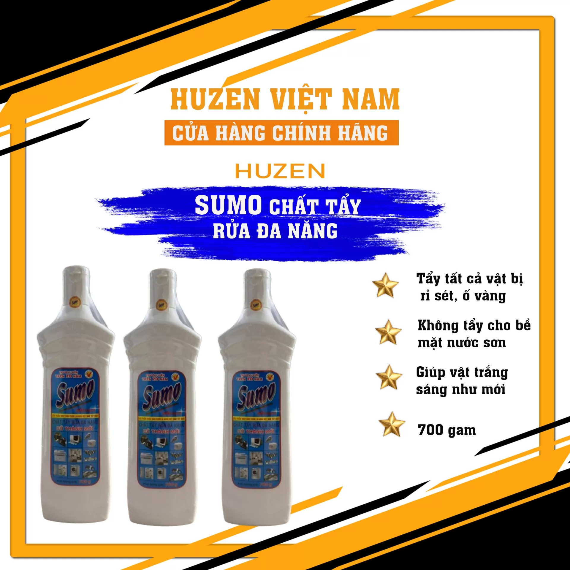 Sumo tẩy đa năng – tẩy sạch dầu mỡ, bụi bẩn cứng đầu, dùng cho bếp, sàn, ô tô, tiện lợi và hiệu quả