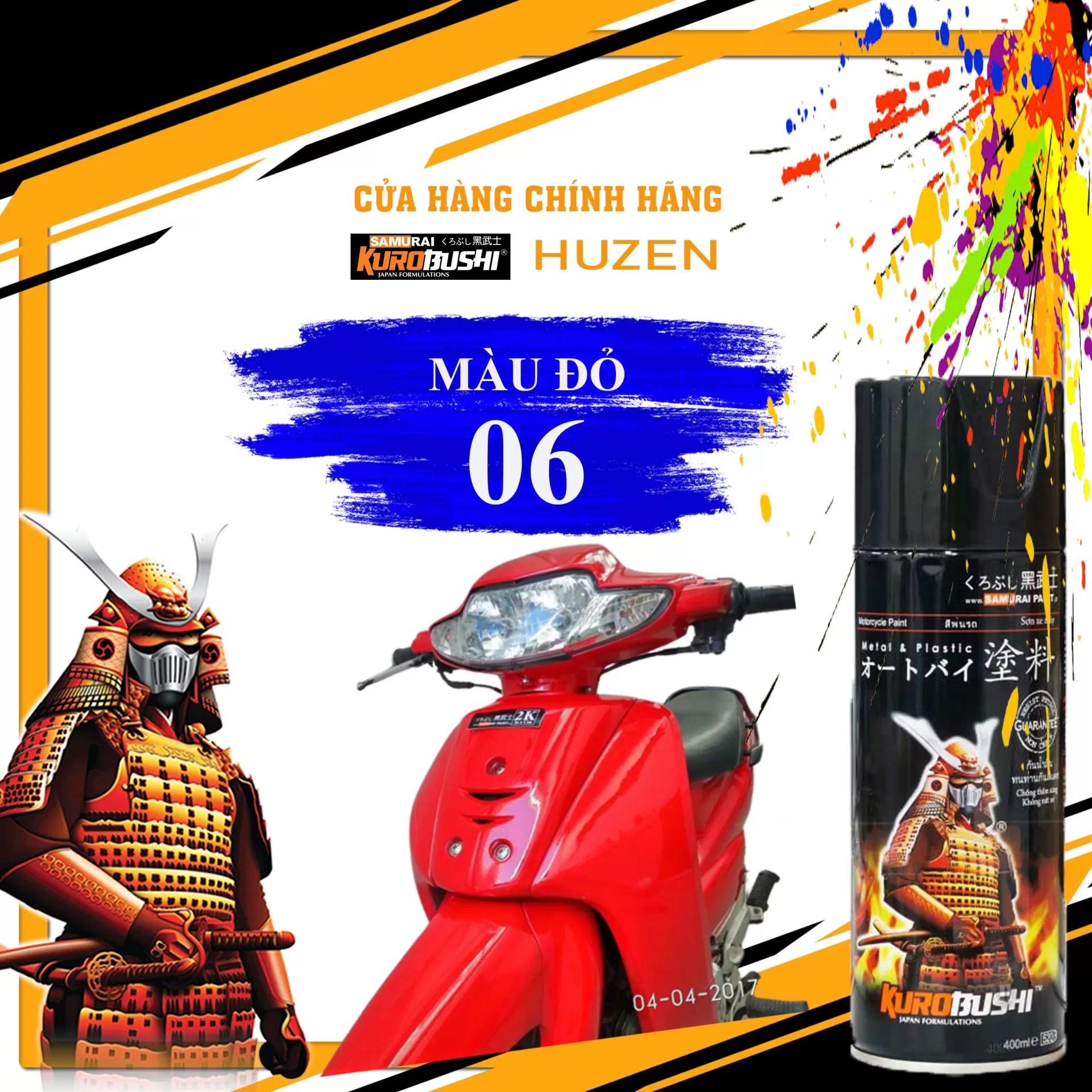 Đỏ 6 Samurai – Màu Sơn Đẹp Khó Cưỡng, Mạnh Mẽ & Nổi Bật!
