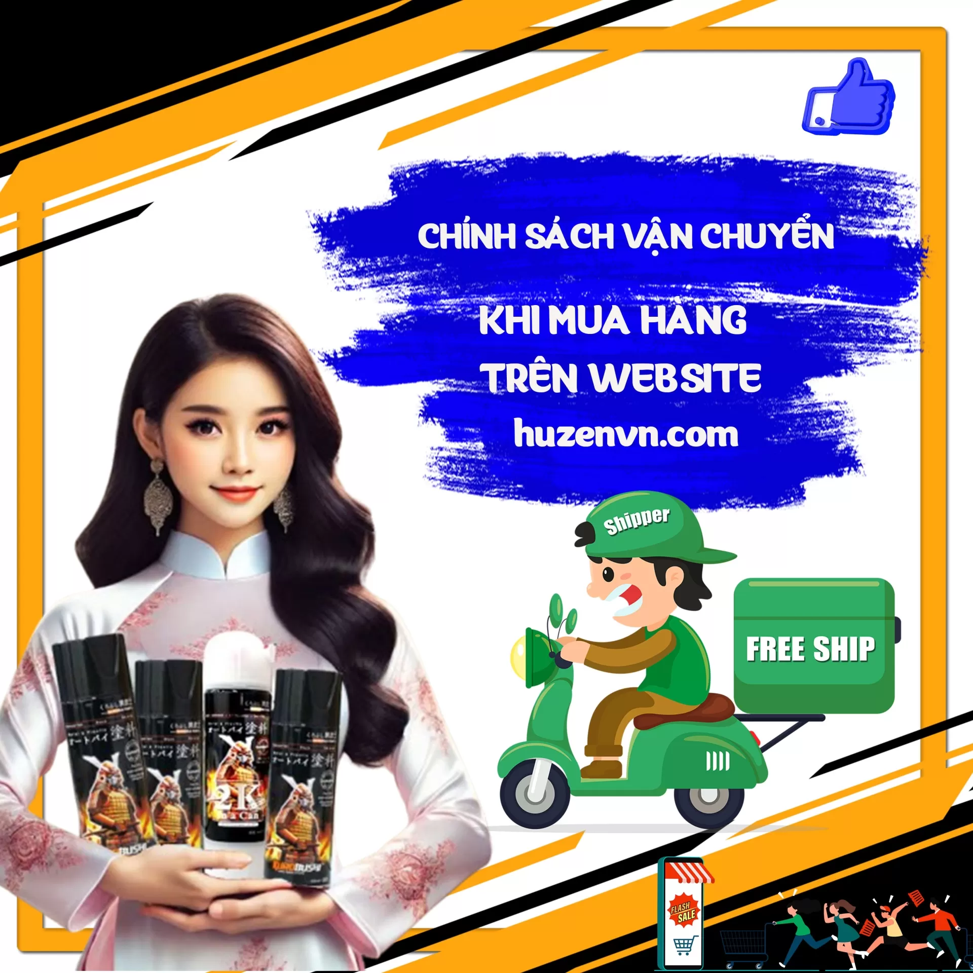 Chính Sách Vận Chuyển Khi Mua Hàng Trực Tiếp Trên Website huzenvn.com