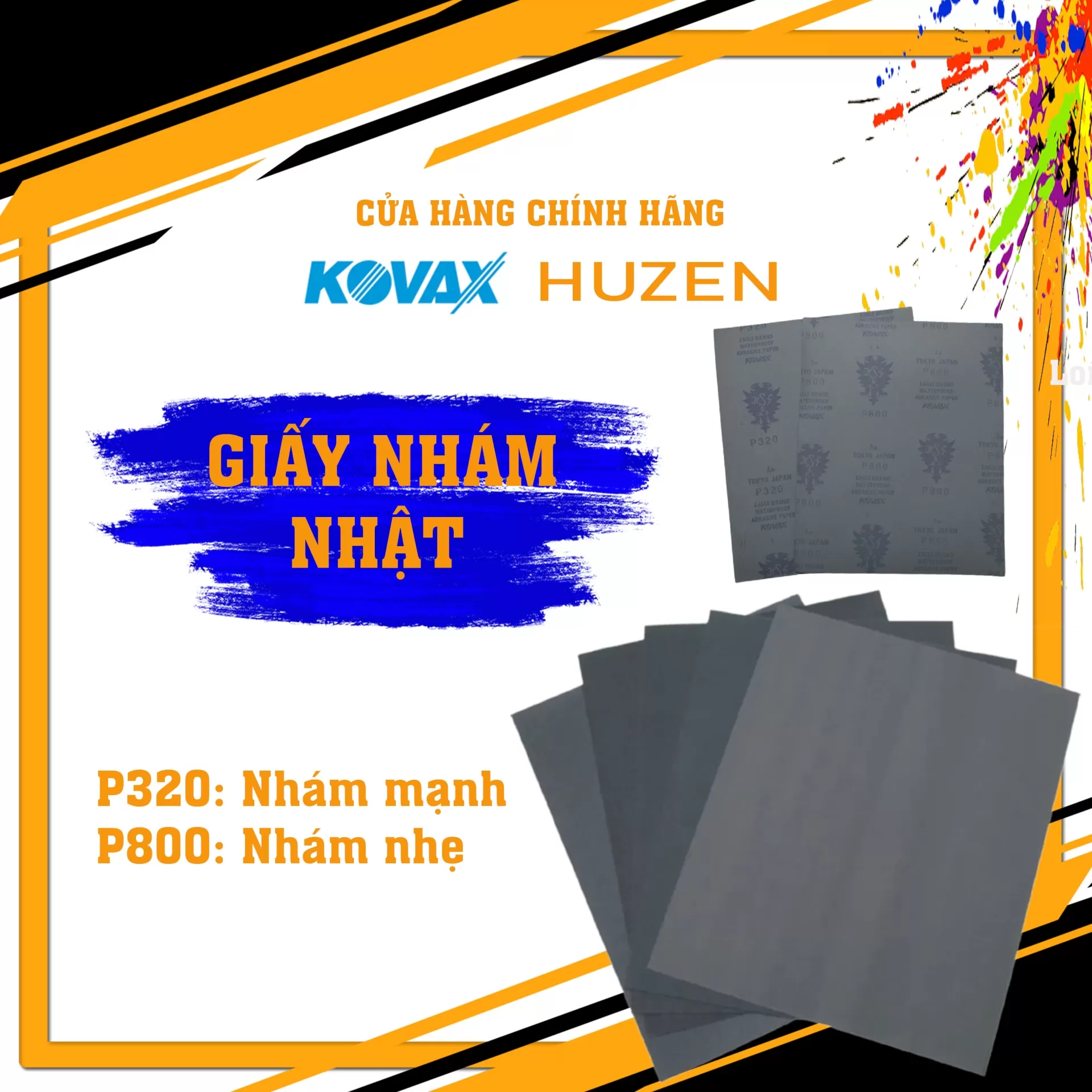 Giấy Nhám Nhật Kovax –Chà Nhám Chuẩn Nhật, Mịn Đến Từng Chi Tiết