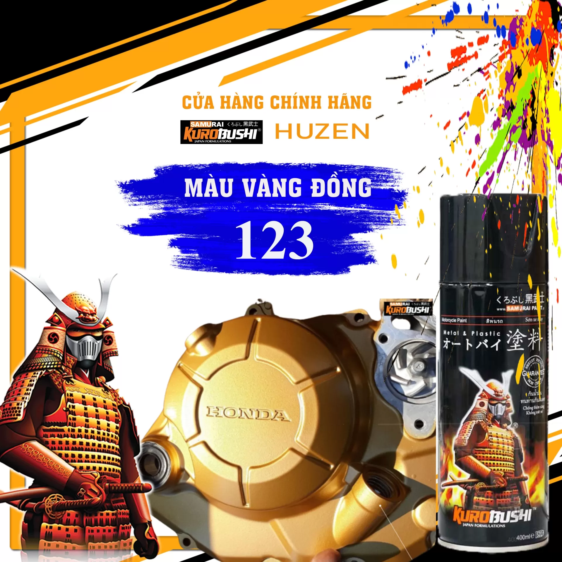 Samurai 123 Vàng Đồng – Tô Điểm Đẳng Cấp Cho Xe và Đồ Nội Thất