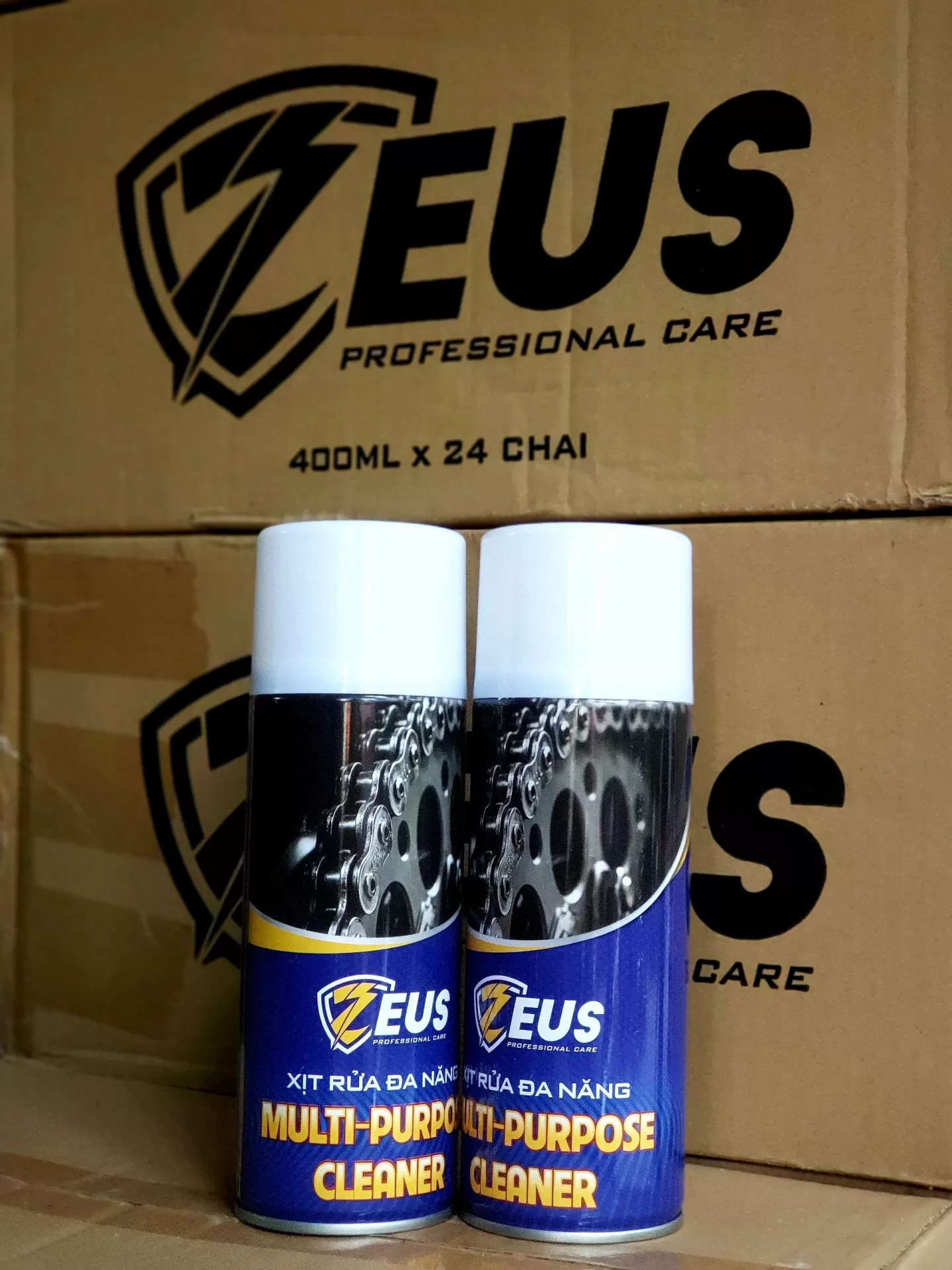 Xịt rửa sên Zeus – Làm sạch nhanh, đánh bay dầu mỡ, bảo vệ xích tối ưu