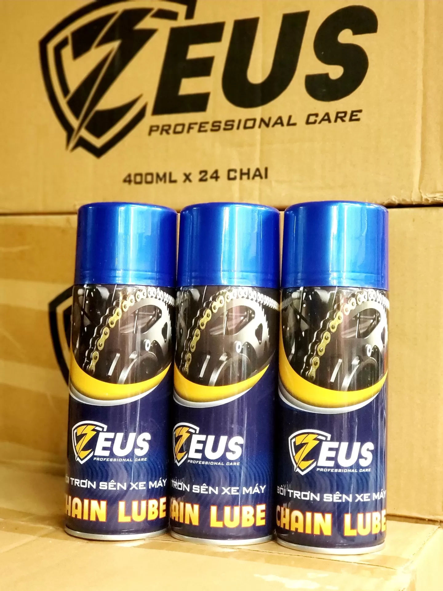 Xịt rửa sên Zeus – Làm sạch nhanh, đánh bay dầu mỡ, bảo vệ xích tối ưu